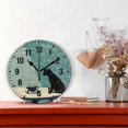 thumbnail image 2 of Yayeee 10" Wall Clock Battery Operated Quartz Round Silent Non-Ticking Home Decor,Black Cat, 2 of 6