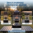 thumbnail image 5 of Memoryfield Indoor Outdoor Kerosene Heater, 9800 BTU Portable Heater with 1.37 Gal Tank, for Fishing Camping Hunting Garage, Black, 5 of 9
