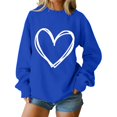 thumbnail image 6 of WTXUE Valentines Sweatshirt Love Heart Printed Sweatshirts Graphic Long Sleeve Shirts Sweatshirts Trendy Fall Sweatshirt Crewneck Sweatshirt Crewneck Sweatshirts Blue 3Xl, 6 of 9