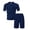 Light Blue, variant on BXINGOHAI Men's Short Sets Outfits 2 Piece Summer Tracksuit Short Sleeve Shirt and Shorts Set Casual Sport Suit Black,L