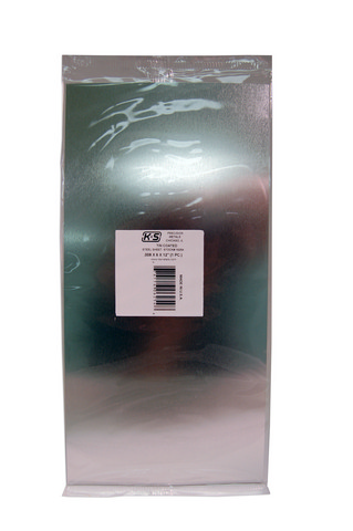 K&S Sheet 6"W X 12" L 0.008 " T Tin Shrinkwrapped