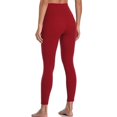 thumbnail image 2 of Vedolay High Waist Yoga Pants With Pockets High Waisted Yoga Pants for Women Tummy Control Workout Running Yoga Leggings,Red S, 2 of 4