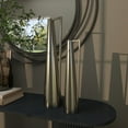 thumbnail image 2 of DecMode 17", 22"H Slim Cone Silver Metal Vase with Extended Handles, Set of 2, 2 of 13
