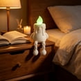 thumbnail image 4 of VORJELT Cute 3D Printed Shine-in-the-Dark Candle Figurine with Movable Joints Adjustable Desktop Ornament for Home Decor and Gifting White, 4 of 7