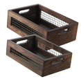 thumbnail image 6 of CUTICATE 2 Pieces Storage Baskets Bread Baskets Wood Display Organizer Food Storage for Pantry Restaurant Countertop Living Room Table, 6 of 8