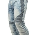 thumbnail image 4 of RAW X Mens Slim Stretch Moto Jeans, Medium Blue, 38X32, 4 of 7