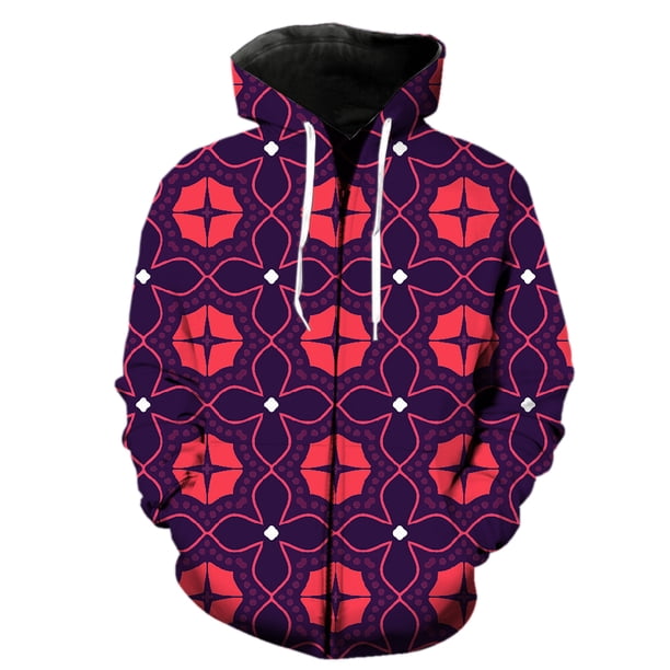 Sudadera con capucha y cremallera para hombre, estilo étnico exótico retro, con estampado 3D, estilo hip hop, unisex, de manga larga, estilo Harajuku, para primavera
