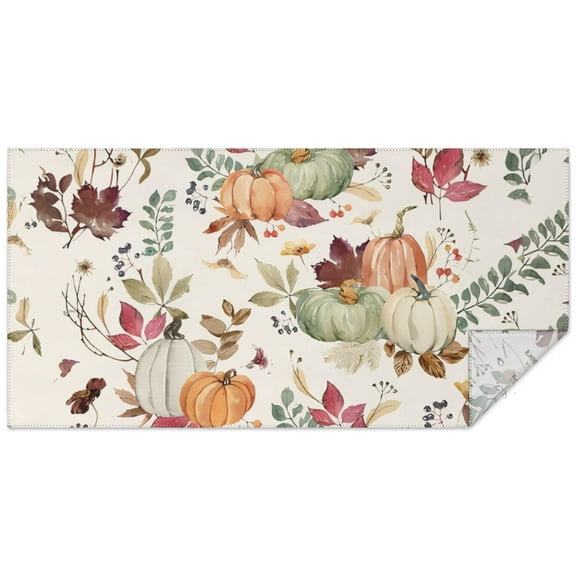 Fall Theme Tablecloth 60x120 Inch, Washable Polyester Rectangular Table Cover for Autumn Thanksgiving Party, Picnic, Indoor & Outdoor Dining Decor.