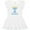 AA-White, variant on Inktastic Happy Hanukkah with Blue Menorah Girls Baby Dress