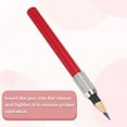 thumbnail image 6 of Uxcell Pencil Extenders, 2Pcs Art Adjustable Metal Pencil Holder Lengthener Single-ended Pen Sleeve for Short Pencil Crayon Colored Pencils Writing Desk Office, Black, 6 of 7