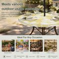 thumbnail image 6 of Round Outdoor Tablecloth with Umbrella Hole and Zipper, Pale Yellow Leaves Tablecloth with Elastic Waterproof, Farmhouse Botanical Branch Vintage Boho Patio Table Covers for 31" - 35" Pool Tables, 6 of 9