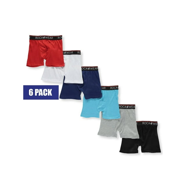 Rocawear Boys' 6Pack Boxer Briefs red/multi, 4t (Toddler)