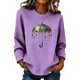 thumbnail image 3 of TaTaai Women's Fashion Festival Print Long Sleeve No Hood Sweatshirts Casual Crew Neck Pullover Tops Comfortable Lightweight for Daily Outdoor Sports Gift, 3 of 7