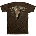thumbnail image 5 of Light Source Mens T-Shirt Live Free Skull, 5 of 6