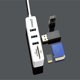 thumbnail image 5 of Hub Splitter Lector de tarjetas SD TF Adaptador 3 puertos USB 2.0 Micro SD PC Accesorios para computadora portátil Inevent DZ4661-02, 5 of 6