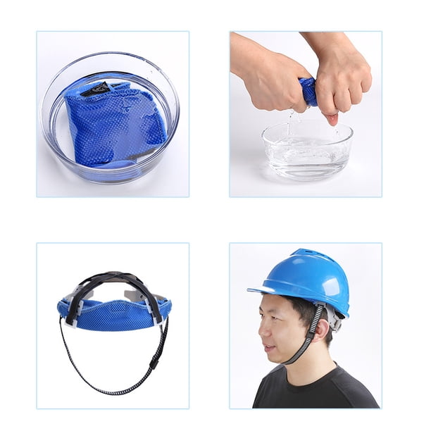 Hard Hat Top Pads And Sweatbands For Safety Helmet, Washable Hard Hat