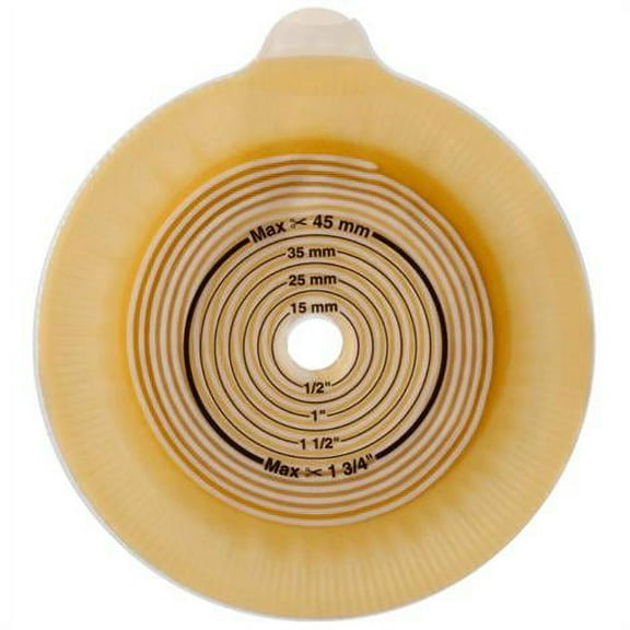 Coloplast Assura 2-Piece Barrier, Standard - Cut-to-fit - Convex Light, Stoma size: 5/8 - 1 11/16'' (15-43 mm), Coupling: Blue