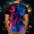 thumbnail image 5 of WOLIAUO Funny Mens Halloween Crewneck T-Shirt Lightweight Breathable Short Sleeve Mens Summer Shirts for Everyday, Shirts for Men Graphic Print Tops S OTHER, 5 of 7
