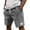Gray, variant on LTTVQM Men's Casual Corduroy Shorts Elastic Waist Summer Lightweight Walking Hiking with Pockets Black 5XL