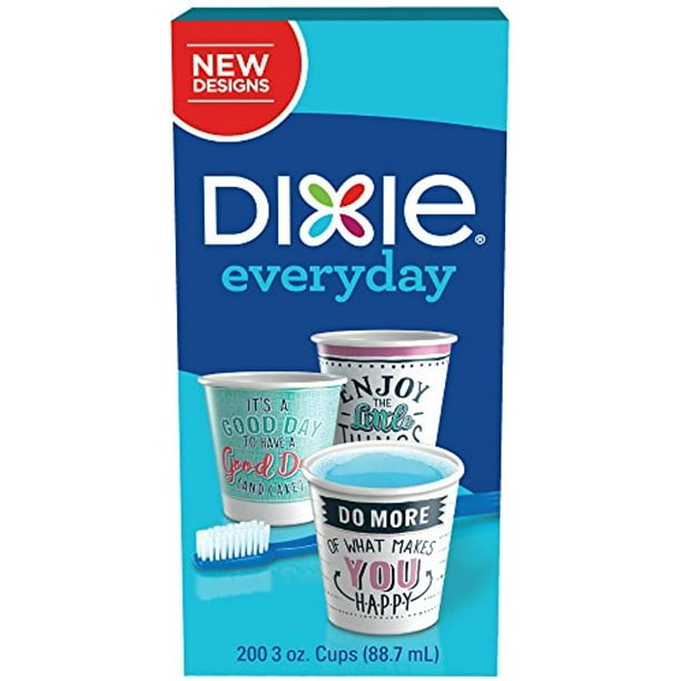 Dixie Everyday Disposable Bath Cups, 3 Oz, 200 Count, Augmented Reality Paper Cups - Walmart.com