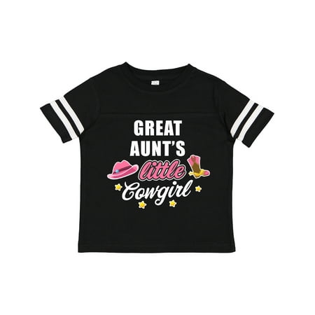 

Inktastic Great Aunts Little Cowgirl with Cowgirl Hat and Boots Gift Toddler Toddler Girl T-Shirt