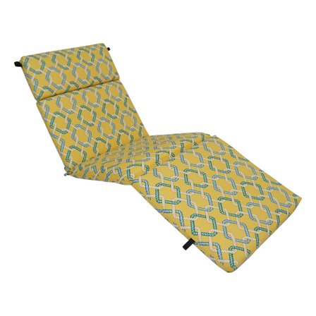 Blazing Needles 72-inch by 24-inch Polyester Outdoor Chaise Lounge Cushion 93475-OD-105