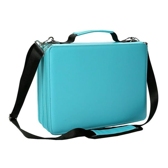 Large Marker Organiser Carrying Case 168/224 Slot Marker Pen Bag with Shoulder Strap for Brush Pen Art Supply Organizers