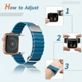 thumbnail image 2 of Genuine Leather Magnetic Wrap Band for Apple Watch Ultra, Series 9, S10 - 38/40/41 & 42mm Compatibility, 2 of 5