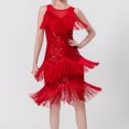 thumbnail image 3 of Vestido de noche de fiesta para mujer Vestido de temperamento sin mangas Traje de baile latino brillante FLhrweasw Nuevo, 3 of 7