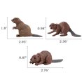 thumbnail image 1 of Figuras de animales de safari 3pcs, animales de juguete para niños con castores, toppers AUCOOMA AUCOOMA, 1 of 2