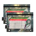 thumbnail image 5 of FORMRS 2 Pack Pencil Pouch for 3 Ring Binder with Clear Window Zipper Case, Whale and Moon, 5 of 6