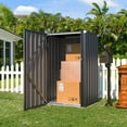 thumbnail image 6 of AECOJOY Outdoor Storage Cabinet with Floor & Metal Small Cabinet Waterproof  & Package Delivery Boxes for Patio in Dark Grey, 6 of 7