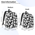thumbnail image 2 of Fotbe Cute Cartoon Polar Bear Mochila de Lona con Estampado, Mochila Duradera, Mochila Versátil de Alta Calidad, Mochila Compacta Vintage-Medium, 2 of 5