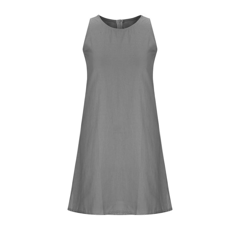 linen tiered dress Flowy Tiered Sleeveless Maxi Linen Dress main image 0