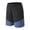 Purple, variant on JIUKE Gym Shorts for Men Summer Athletic Color Block Workout Shorts Elastic Waisted Running Shorts
