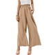 thumbnail image 1 of Pantalones palazzo informales de pierna ancha para mujer Pantalones de salón con fruncido de talle alto con bolsillos S-XXXL (caqui) Zhivalor BST3001552-6, 1 of 5