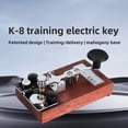 thumbnail image 4 of Tecla de Entrenamiento Manual K-8, Tecla de Código Morse, Manipulador Morse CW, Tablero de Práctica de Sonido y Luz de Alta Frecuencia de Corta., 4 of 5