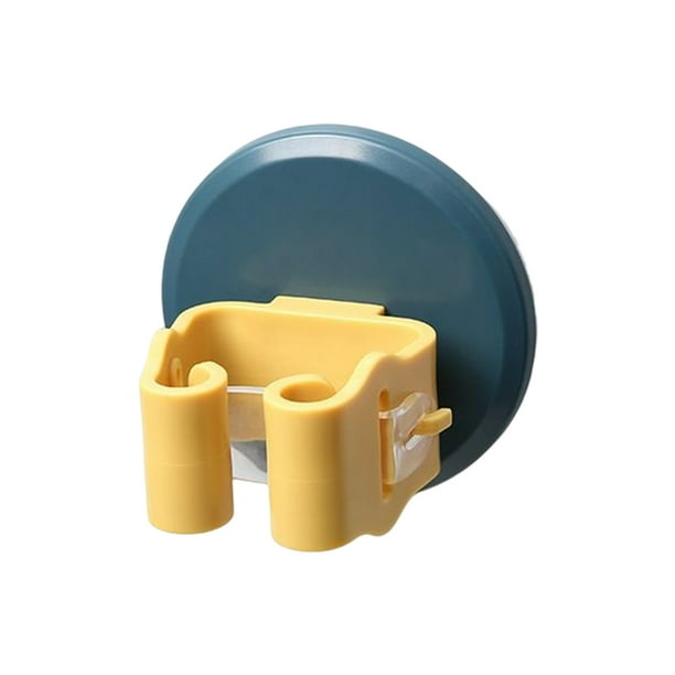 Injueey Gancho de almacenamiento Clip de pared Soporte de escoba Accesorios multifuncionales para el hogar Pegamento Colgador de dispositivos de carga Almacenamiento y organización del hogar Amarillo Injueey HA080954-01