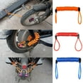 thumbnail image 2 of 15x 120 Cm / 150 Cm Seguridad Anti Ladrón Motocicleta Motocicleta Rueda de Bloqueo Recordatorio Cable Cordón de Seguridad, 2 of 8