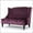 Raisin (PU Leather), variant on GDF Studio Leona Modern Glam Tufted Velvet Wingback Loveseat, Wine and Dark Brown