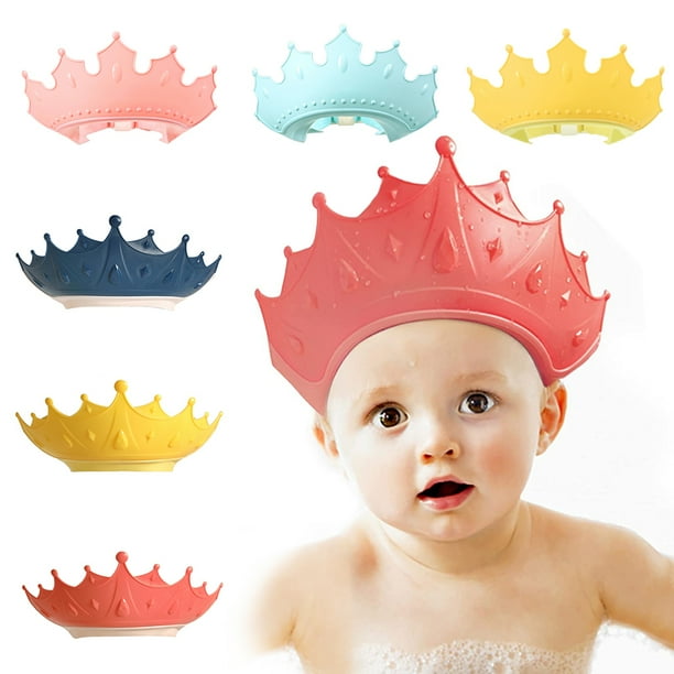 Shower Cap for Kids Crown Baby Shower Caps Hair Washing Hat for