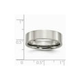 thumbnail image 2 of Titanium Polished Flat 6mm Wedding Band Ring - Size 5, 2 of 2