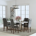 thumbnail image 2 of Flash Furniture Greenwich Series Parsons Chair, Set of 6, Brown LeatherSoft, 2 of 9