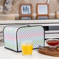 thumbnail image 6 of Pofeuu Colorful Checkerboard Print Toaster Cover 4 Slice, Bread Dust Cover & Fingerprint Protection, Kitchen Small Appliance Covers(Toaster Cover), 6 of 7