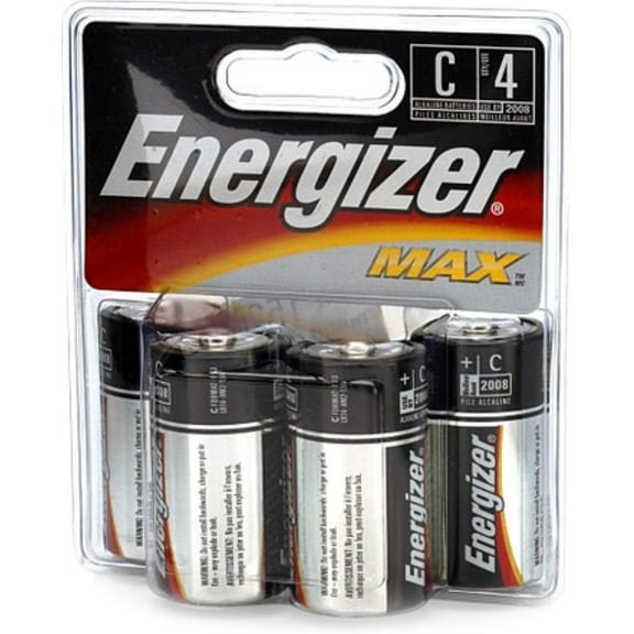 Energizer MAX C Alkaline Batteries 4 Ea (Pack of 4)