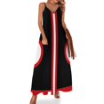 thumbnail image 1 of Vestido sin mangas en blanco y negro y rojo de los años sesenta, vestidos de noche para mujer, vestidos de noche, atuendos para festivales para mujer, 1 of 7