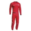 Thor Youth Sector Minimal Jersey and Pant Combo Red (Youth XX-Small / Pants 18)