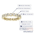 thumbnail image 3 of Vir Jewels 1.50 CTTW Diamond Eternity Ring Wedding Band 14K Yellow Gold Bezel Set Size 5 Female Adult, 3 of 6