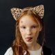 thumbnail image 4 of 3 piezas para niños, orejas de gato, diadema, pajaritas, cola, conjunto, fiesta, disfraz de cosplay (estampado de leopardo amarillo), 4 of 8