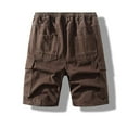 thumbnail image 4 of Xdzjlr Running Shorts For Men,Summer Straight Leg Elastic Outdoor Pocket Loose Running Shorts For Men, 4 of 4